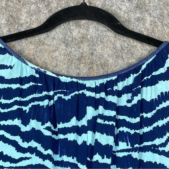 Lands End Tiger Print Resort Cruise Vacation Beach Casual Midi Sundress - Sz L - Picture 11 of 16